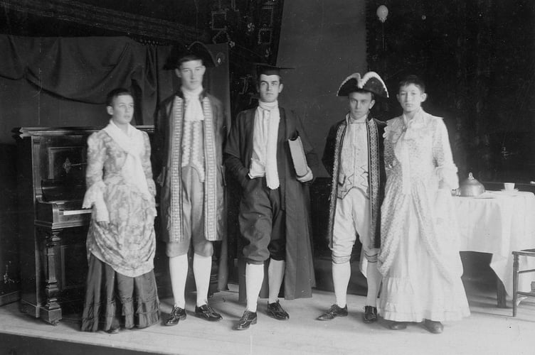School play by Kingsbridge Grammar School [KGS], 1905-1906